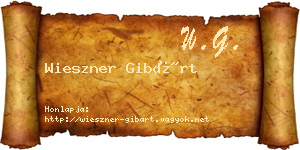 Wieszner Gibárt névjegykártya